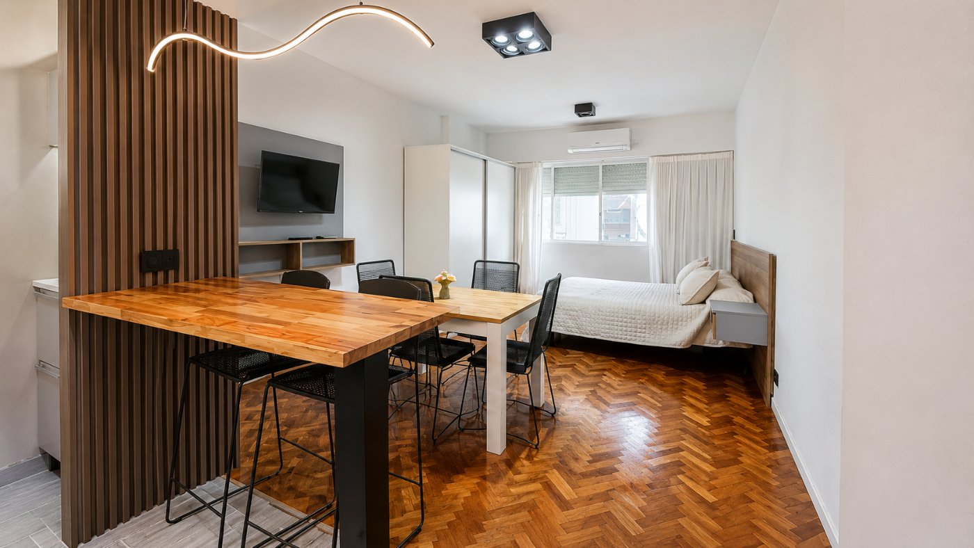 Departamento amoblado en Paraguay 1484 4B, Recoleta